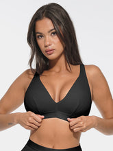 SculptEase Gerippter Modal-BH - Schwarz